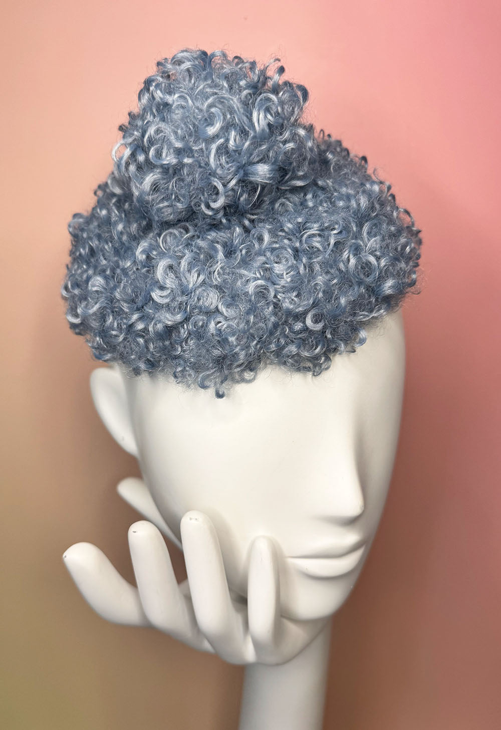 Mini Beret "Curly Blue"