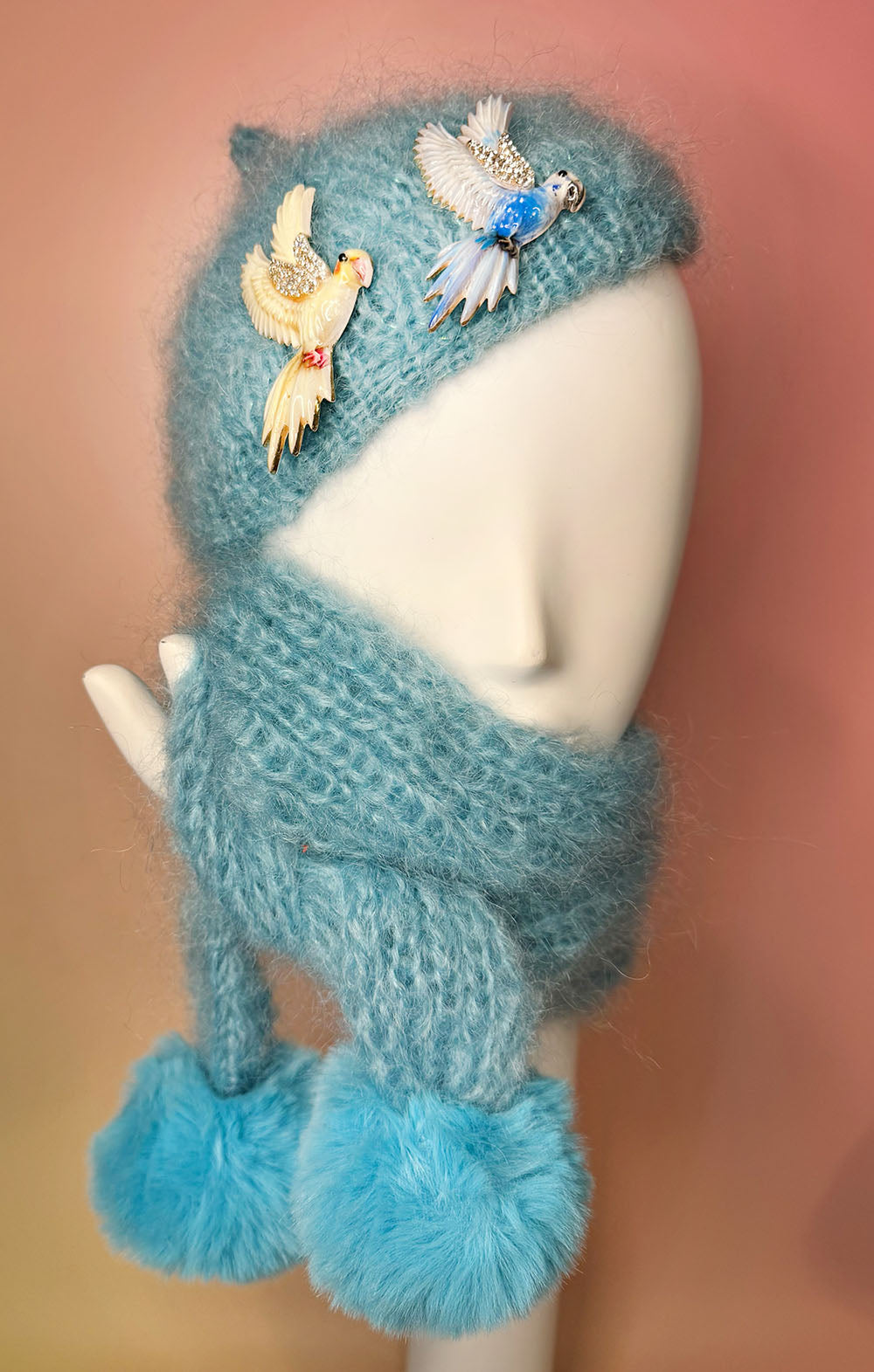 Beret & Mini Scarf "Birdie"