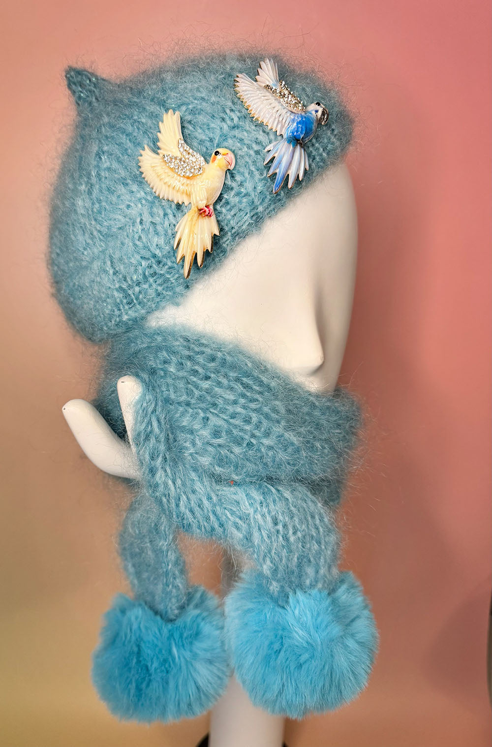 Beret & Mini Scarf "Birdie"